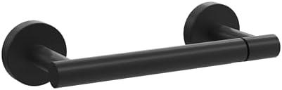 BVL Toilet Paper Holder Matte Black Wall Mount Stainless Steel 304 Large Mega Roll