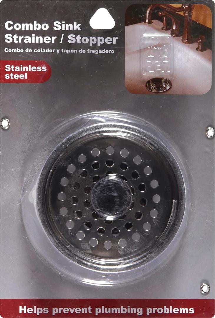 Brite Concepts Stainless Steel Combo Sink Strainer/Stopper