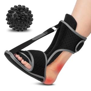 2026 Upgrade Plantar Fasciitis Night Splint with Adjustable Straps -Breathable Design for Achilles Tendonitis & Heel Spur Relief, Day & Night Use Foot Brace, FSA Eligible, Free Size for Men and Women