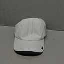 Nike Mens Golf - Dri-fit Swoosh Perforated Cap, White Hat, White Size M/L