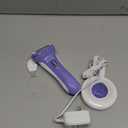 Remington Smooth & Silky Electric Shaver for Women, 4-Blade Smooth Glide Foil Shaver and Bikini Trimmer with Almond Oil Strip, Shave Wet or Dry (Purple)