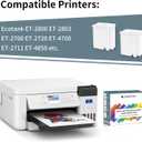 Waste Ink Pad Replacement for Eco Tank Printer ET2800 ET2803 ET2400 ET4800 ET4700 ET2720 ET2820 ET2710 ET2712 L3110 Printer Replacement, Contact get 2 Reset Keys and Software, 2 Packs