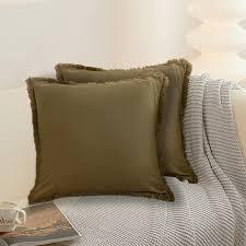 Miulee Pillowcases 2 Pack Size 17x17 in