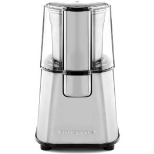 OVENTE Electric Coffee Grinder, 200W Powerful Coffee Bean & Spice Grinder with 2.1 Oz Removable Grinding Bowl, Stainless Steel Blade, Push Power Button, Transparent Lid & Anti-Skid Feet, Silver CG620S