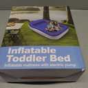 Inflatable Toddler Travel Bed Portable Toddler Bed with Safety Bumpers, Toddler Floor Bed for Travel, Camping, Sleepovers Kids Blow Up Bed with Pump & Carry Bag