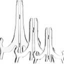 HESTYA 3 Pieces 4.5/7/9.8 Inch Clear Acrylic Easels Display Stands Plate Stands Holders to Display Pictures or Other Items for Weddings, Birthdays, Home Decoration, Tables