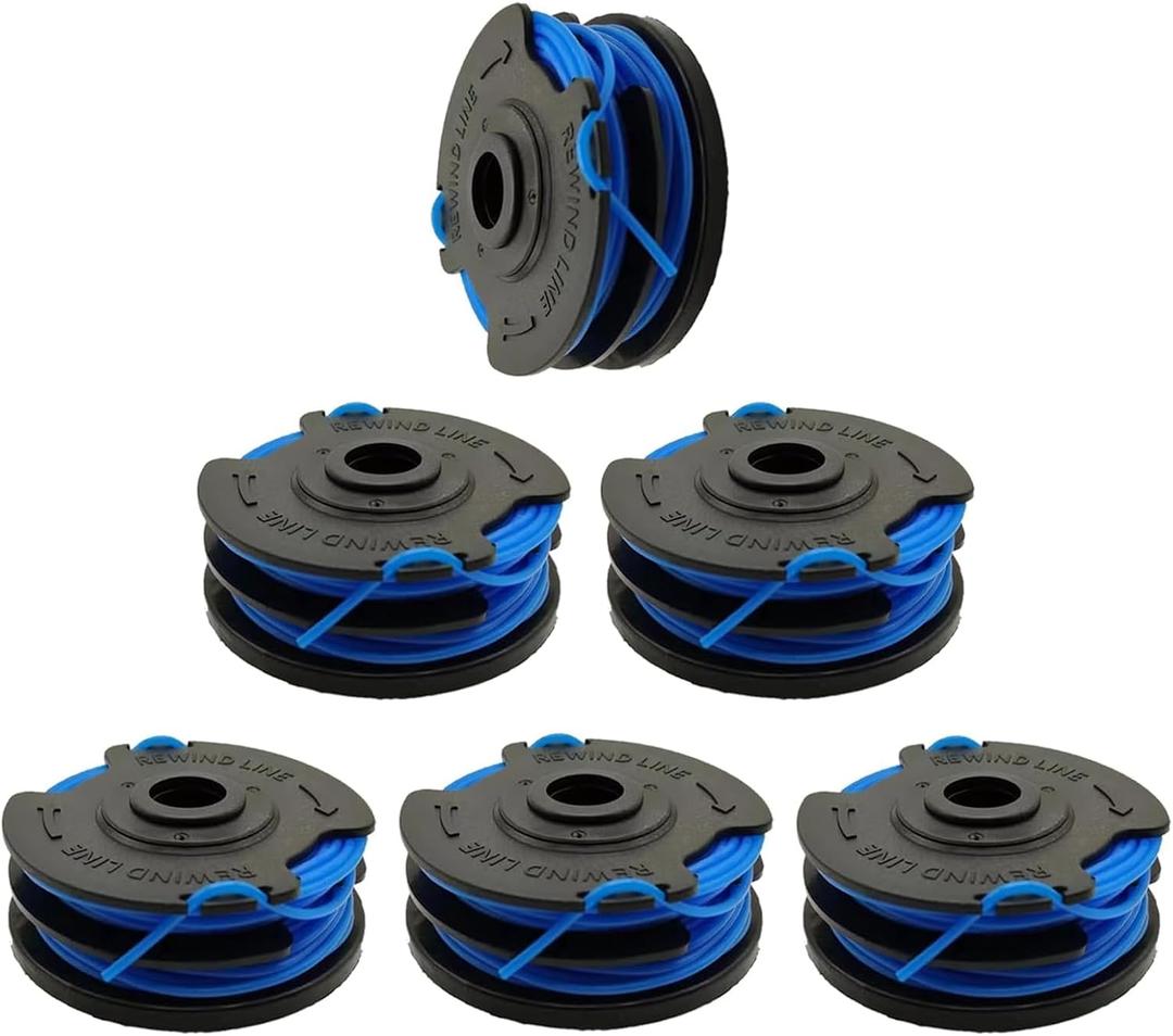 KST 120X KST 120X-06 Trimmer Spool Line 0.065" 20Ft Compatible with Kobalt 40-Volt Max KST 2040-06 KDLA 3040-03 String Trimmer Weed Eater,294703 Replacement Dual Line Spool (6 Pack)