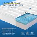 JOLLYVOGUE 4 Inch Dual Layer Mattress Topper Twin XL Size, 2 Inch Gel Foam Mattress Topper Plus 2 Inch Down Alternative Pillow Top Mattress Pad Cover for Back Pain, Medium Support
