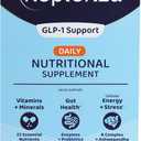 Replenza Daily GLP-1 Nutritional Support Supplement, Essential Vitamins and Minerals, Support for Gut Health, Stress and Cellular Energy 60 Tablets, Best Before: 11/2026