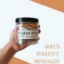 Positive Potato Jar Emotional Support Affirmation Cards 60PCS Funny Gifts Accessories Kind Notes Dietitian Gift Women Motivational Thoughtfulls Pickles Affirmation Words Bottle Just Because Messages