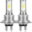Upgraded LED Headlight Bulbs for Mercedes-Benz GLK350 2013 2014 2015, H15 High and H7 Low Beam, 6000K, Plug and Play, Pack of 4
