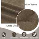 TANYOO Recliner Cushion for Elderly - Patented Dual Seat Cushion for Sagging Recliner Replacement Booster Cushion for Easy Get Up from Chair, Sofa & Couch, Relieves Long-Sitting Pain 20x20x4 Brown