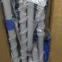 3-in-1 Sun Tanning Chair with Face Holes, Breathable Chaise Lounge Chair Outdoor, 5-Position Recliner, Lay Flat, Folding Side Table, Removable Pillow, Max 330lbs, Beach, Patio, Camping, Blue