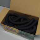 Flexi Hose Lightweight Expandable Garden Hose, 50FT - Retractable Garden Hose, Water Hose - No-Kink Flexibility, 3/4 Inch Solid Brass Fittings and Double Latex Core (Black)