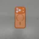 Magnetic Case for iPhone 17 Pro 6.3-Inch Compatible with MagSafe, Camera Lens Full Protection, Translucent Matte Back Slim Minimalist Shockproof Phone Cover (Orange)