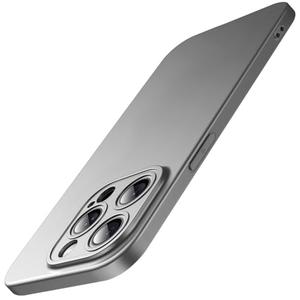 JETech Slim Case for iPhone 15 Pro 6.1-Inch with Camera Lens Full Cover Protection, Ultra-Thin Lightweight Matte Finish Minimalist Protective Phone Cover (Natural Titanium)