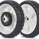 GICOOL 138-3216 115-4695 Replacement Rear Drive Wheels for Toro Lawn Mowers - 8" Plastic Gear Assembly, Fits Toro 20332 20333 20334 Recycler Push Mower, 2 Pack