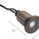 Kichler 12V MR8 Recessed In-Ground Basic Trim Centennial Brass, 2.00x3.00x2.00