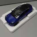 1:32 for Tesla Model Y Alloy Car Model Diecast Metal Car Model Simulation Sound and Light Collection Boy Gift Simulation Vehicle Playset(Blue)