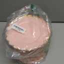 LIYH 100 Pcs 7.5" Pink Plastic Plates with Gold Disposable Pink Dessert Plates Gold Plastic Plate,Baby Shower Plate Set Suitable for Weddings Bridal Showers Afternoon Tea Mothers Day