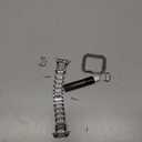 Mosonio Compatible with Apple Watch Band 40mm with Case Women, Jewelry Replacement Metal Wristband Strap with 2 Pack Bling PC Protective Cover for iWatch Series 6/ 5/ 4(Silver)