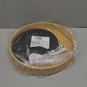 Lazy Susan Organizer 14 inch, Bamboo Lazy Susan for Table, Kitchen Turntable Organizer with Double Handles, Round Wood Rotating Turntable Spice Organizer for Countertop Cabinet or Pantry