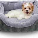INVENHO Small Dog Bed Orthopedic Warming Soft Calming Sleeping Durable with Anti-Slip Bottom