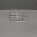 iDesign 5-Section Divided Vanity Organizer for Cosmetic Storage, Clear
