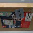 Hape E1010 Magnetic All in 1 Kids Height Adjustable Drawing Dry-Erase Chalkboard Wooden Artist Easel with 3 Paint Pots and Refillable Paper Roll