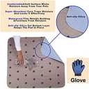 Washable Dog Pee Pads with Puppy Grooming Gloves,Puppy Pads,Reusable Pet Training Pads,Large Dog Pee Pad,Waterproof Pet Pads for Dog Bed Mat,Super Absorbing Whelping Pads, Size: 36x36 Inch (Pack of 2)