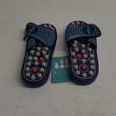 BYRIVER Acupuncture Massage Slippers Sandals Slides Shoes Mat, Arthritis Plantar Fasciitis Foot Neuropathy Pain Relief Massager for Circulation, Mothers Fathers Day Gift for Mom Dad(05S) (S-Women(7-8.5) Men(6-6.5), Blue Spring Slippers)