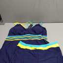 Tempt Me Two Piece Tankini Swimsuits for Women Tummy Control Bathing Suit with Shorts Athletic Swimwear, Size L