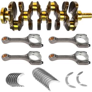 G4KJ 2.4 Engine Rebuild Kit with Crankshaft, Connecting Rod & Bearings Kit for Hyundai Santa Fe Sport/Sonata/Tucson, for Kia Optima/Sorento/Sportage/Forte 2.4L, 23111-2G200 23111-2G230