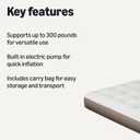 Amazon Basics Inflatable Air Mattress Twin with Built-in Pump