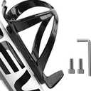 Bike Water Bottle Holder 1 Pack, Universal Bikes Cup Holder Cage, Ultra-Light Water Bottle Bike Cage with Stainless Steel Screws Tool, for Bicycle, Cycling, MTB, Road/Mountain Bikes - Black