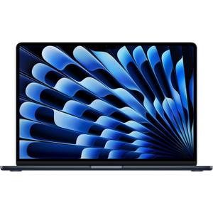 Apple 2025 MacBook Air 15-inch Laptop with M4 chip: Built for Apple Intelligence, 15.3-inch Liquid Retina Display, 16GB Unified Memory, 256GB SSD Storage, 12MP Center Stage Camera, Touch ID; Midnight