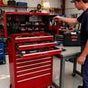 3 x Magnetic Tool Box Labels, Reusable Heavy Duty Magnetic Toolbox Labels for Garage, Workshop, Storage Bins, 12 Pcs/Red (Regular Thickness)