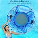 Jasonwell Inflatable River Tube Float - Heavy Duty River Float Pool Floats Lake Premium Water Tubes for Floating Recreational River Raft Lounge Floaties with 2 Cup Holders for Adult (X-Large, Blue)