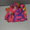 Women Tube Top Dress Tiger Stripe Mesh Patchwork Maxi Dress Strapless Sexy High Slit Long Dresses Beach Vacation (Medium, Purple)