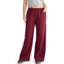 AEROPOSTALE Women's Wide Leg Sweatpant, Lightest Heather Grey, X-Small (Gray, XS)