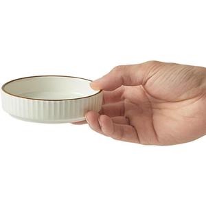 4 Pack Simple Seasoning Dish in Solid color, Kitchen Utensils - Pearl White