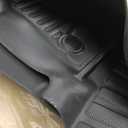 Floor Mats Fit for Ford F250 F350 F450 2017-2025 2026 Super Duty Crew Cab Front Bench Seat | Rear w/o Under-seat fold-Flat Storage Carpet Floor Super Duty All Weather Protector TPE Car Floor Liner