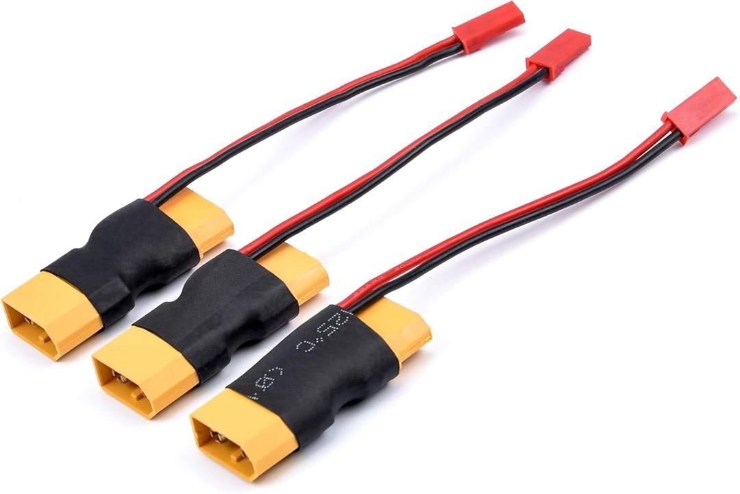 XT60 Male to Female Connectors with JST Female in-line Lipo Battery Connector Adapter for RC Multicopter Quadcopter
