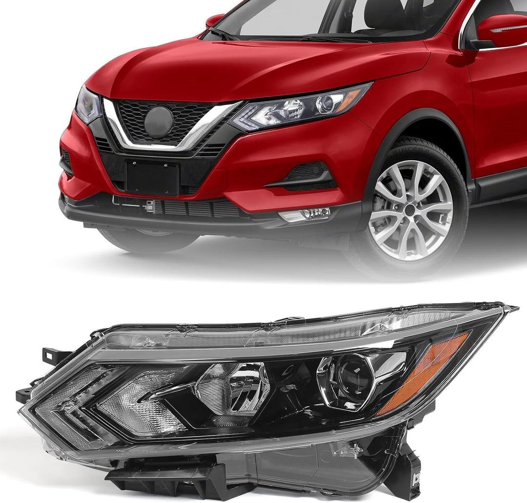Huray Headlight Assembly Fit for Nissan Rogue Sport 2020 2021 2022 LH OE Factory Projector Headlamp Replacement for NI2502279 260606MR0A Left Driver Side