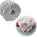 Zelen Foot Elevation Pillow Ankle Heel Elevator Wedge Foot Support Pillow Medical Ankle Cushion for Bed Sore Pressure Ulcer Sleeping Feet Leg Rest Elevated Support Foam Surgery Recovery (Small, 1PC)