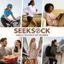 6 Pairs Ankle Socks for Women, Quarter Running Athletic Cushioned Cotton Mini Crew Socks, Coffee
