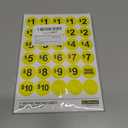 Garage Sale Stickers, Yard Sale Labels, Pre-Printed Price Stickers, Bright Yellow, 1 Inch