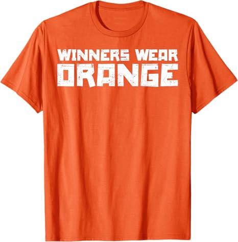 Team Sports Winners Wear Orange T-Shirt, Large