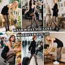 DancMolly Sheer to Waist Control Top Pantyhose, 2 Pairs Women's Tights T-Crotch, Everyday Office Wear, Medias de Mujer (X-Large, Black)