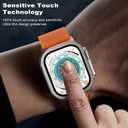 WSKEN for Apple Watch Ultra 3/Ultra 2/Ultra Screen Protector 49mm,9H Tempered Glass + Titanium Alloy Frame, [Keep Original] [Touch Sensitive] Lightweight Protective Glass Film for iwatch Ultra 3/2/1